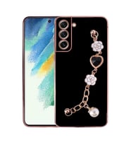 Galaxy S21 FE Kılıf El Tutamaçlı Zore Taka Silikon Kılıf (Siyah)