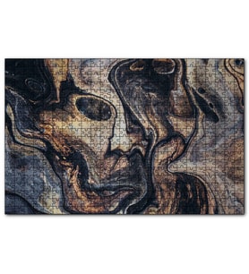 Cakapuzzle Kum Püskürtme Sanatı Yüz Portre  Puzzle Yapboz MDF (Ahşap) (500 Parça)