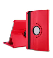 Microsonic iPad Pro 9.7 2017 Kılıf 360 Dönerli Stand Deri (Kırmızı)