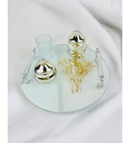 Radiant Nişan Damat Kahve Tepsisi (Gri)
