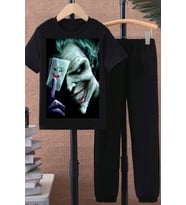 Çocuk Joker Baskılı Alt - Üst Eşofman Takımı (Siyah)