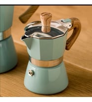 CoffeHutt Hes-6 Mokapot 6 cup (Turkuaz)