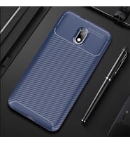 Xiaomi Redmi 8A Kılıf Karbon Silikon Case (Lacivert)