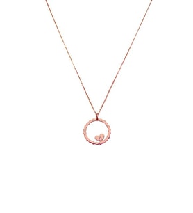 Kişiye Özel Harf Gümüş Kolye (Rose)