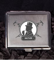 Kişiye Özel Metal Sigara Tabakası 106982 (Turkuaz)