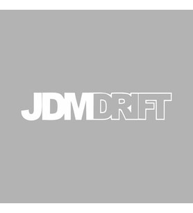 JDM Drift Araba Sticker siyah 16x3 CM (Beyaz)