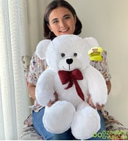 Özgüner Oyuncak 80 - 90 Cm Büyük Ayıcık (%100 Yerli) (Beyaz)