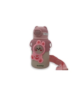 LORDSTORE960 Life Astronot Animals Çelik Matara (Pembe)