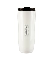 İnce Belli Çelik Termos Bardak Kişiye Özel 400 ML - M3 (Beyaz)