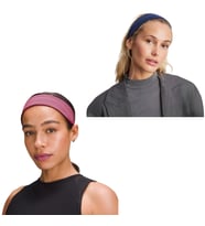 2' Li Spor Saç Bantları - Elastik Kaymaz İnce Saç Ter Kafa Bandı Bandana, Kadın & Erkek Koşu Fitness Yoga Pilates Makyaj Yüz Yıkama Atletik Egzersiz Saç Bandı (Pembe-Mavi)
