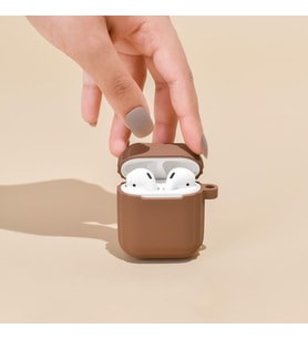 Airpods - İnpods - İ12 Uyumlu Kılıf (Kahverengi)