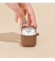 Airpods - İnpods - İ12 Uyumlu Kılıf (Kahverengi)
