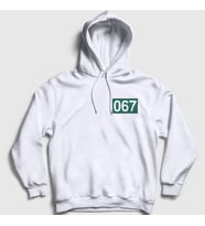 Presmono Unisex Beyaz Kang Sae Byeok 067 Squid Game Kapüşonlu Sweatshirt 260859tt (Beyaz)