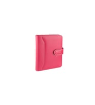 Organizer Ajanda Kılıflı A5 Tarihsiz Kareli 160 Yaprak 14x20 Defterli Ortadan Dilli Rainbow Vegan 17x22 cm (Fuşya)