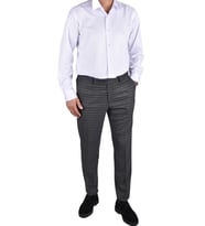 RGS-4548 LİKRALI SLİMFİT DESENLİ PANTOLON (Siyah)