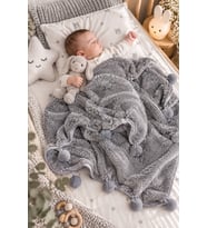 Pabteks Bebek/Çocuk Battaniyesi (Gri)