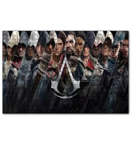 Cakapuzzle Assassins Creed Dikey Şeritler Tüm Karakterler  Puzzle Yapboz MDF (Ahşap) (1000 Parça)