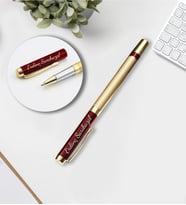 Kişiye Özel Gold Roller Kalem (Kırmızı)
