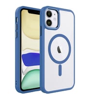Uyumlu Model Apple iPhone 12 Kılıf Krom Magsafe Silikon Kapak (Leylak)