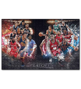 Cakapuzzle NBA Playofflar 16 Takım  Puzzle Yapboz MDF (Ahşap) (1000 Parça)