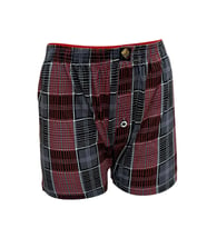JOJOBOY POLO  ERKEK MAVİ-SİYAH-SARI DESENLİ BOXERDON 2 Lİ (Gri)
