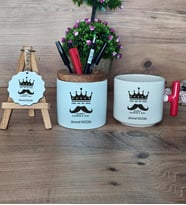 You Are My King Hediye Sepeti Kupa Bardak T Kulplu, Kalemlik ve Anahtarlık Babaya Doğum Günü Babalar Günü Hediyesi (Model 1)