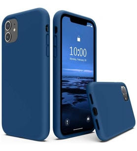Iphone 11 Silikon Lansman Esnek Kaliteli Kılıf (Lacivert)