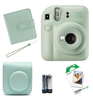 Fujifilm İnstax Mini 12 Fotoğraf Makinesi+Askı+pil +10'lu film+Albüm+Çanta (Yeşil)