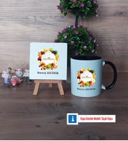 Diyetisyen Dekoratif Taş, Kupa Bardak Kırmızı Hediye (Model 10)