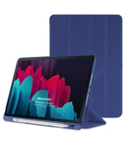 Microsonic Samsung Galaxy Tab S9 X710 Kılıf Origami Pencil Siyah (Lacivert)
