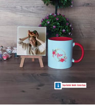İsme Özel Doğum Günü Hediyesi Fotoğraflı Dekoratif Taş, Kupa Bardak Beyaz Hediye (Model 2)