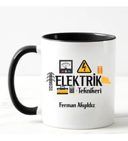 Elektrik Teknikeri Kupa Bardağı (Siyah)
