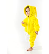 Welsoft Peluş Unisex Kışlık Bebek Takımları Çocuk Giyim Bebek Kıyafeti Çocuk Kostümü welsoft takım (Beyaz)