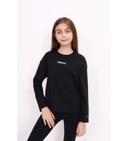 Toontoy Kız Çocuk Baskılı Tişört (Siyah)