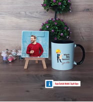 Mühendisler Günü Hediyesi Fotoğraflı Dekoratif Taş, Kupa Bardak Beyaz Hediye (Model 11)