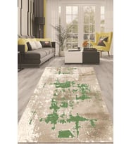 Dijital Kaymaz Taban Yıkanabilir Modern Renkli Salon Halısı Mutfak Halısı Yolluk ND-HT-639 (Yeşil)
