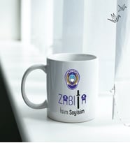 Zabıta Temalı Kişiye Özel İsim ve/veya Fotoğraflı Kupa Bardak No:001 (Beyaz)