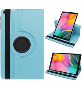 Samsung Galaxy Tab T510 Döner STand Tablet Kılıfı (Mavi)