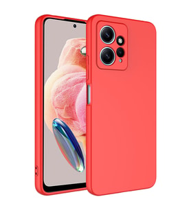 Xiaomi Redmi Note 12 4G Kılıf Zore Mara Lansman Kılıf (Kırmızı)
