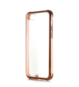 Apple iPhone 7 Kılıf Zore Voit Altın Renk Tasarımlı Kılıf (Pembe)