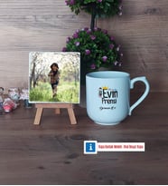 Evin Prensi Fotoğraflı Dekoratif Taş, Kupa Bardak Beyaz Hediye (Model 5)