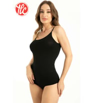 Q-En 702 Kadın Bambu İp Askılı Çıtçıtlı Body