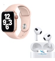 Egalaksi Watch 7 Series Smart Watch ve 3.Nesil Inpods Bluetooth Kulaklık (Pembe)
