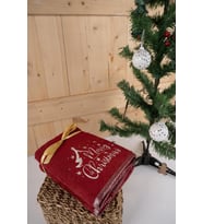 %100 Pamuk İkili 50x90 cm Yılbaşı Nakışlı Havlu & Havlu Seti (24)