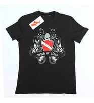 KING OF SCUBA T-Shirt DEPTH GLORY (Siyah)