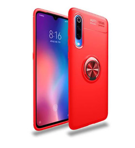 Xiaomi Mi 9 Kılıf Yüzüklü Magnetli Ravel Case (Kırmızı)