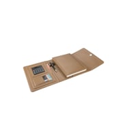 Organizer Ajanda Kılıflı Tarihsiz Kareli 160 Yaprak 17x24 Defterli Mıknatıs Kapaklı Rainbow Vegan 22x26 cm (Vizon)