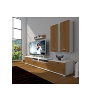 Decoraktiv Eko 5220d Mdf Tv Ünitesi Tv Sehpası (Beyaz - Ceviz)
