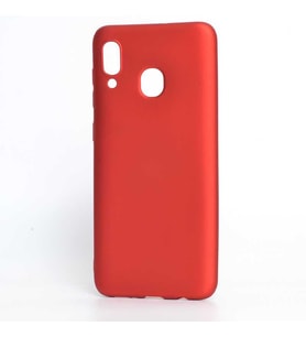 Samsung Galaxy A30 Kılıf Soft Mat Premier Case (Kırmızı)