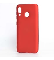 Samsung Galaxy A30 Kılıf Soft Mat Premier Case (Kırmızı)